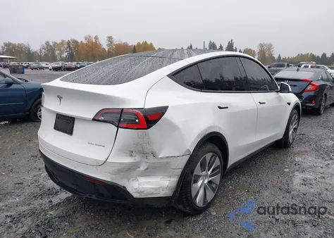 2020 Tesla Model Y Long Range Dual Motor All-Wheel Drive z USA, uszkodzony, nr VIN 5YJYGDEEXLF055748